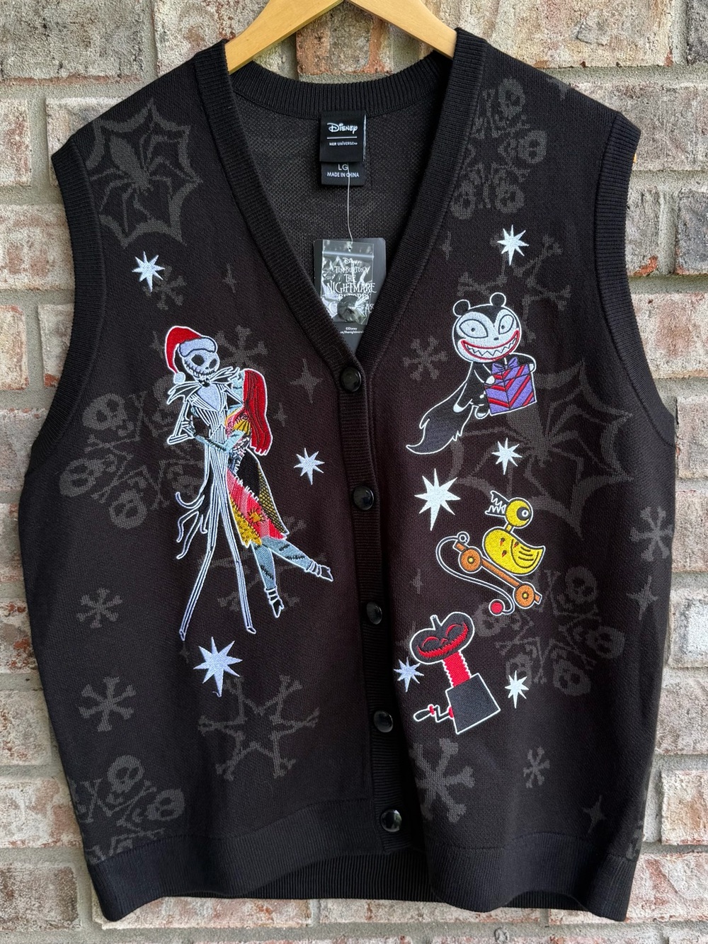 🍒💣 NBC Jack Skellington sweater vest